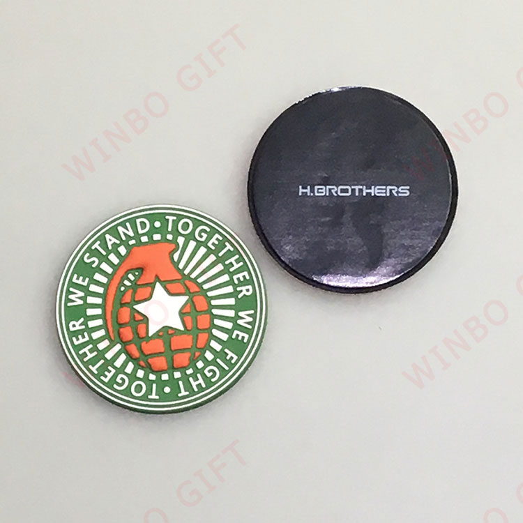 強磁冰（bīng）箱貼背麵LOGO圖案