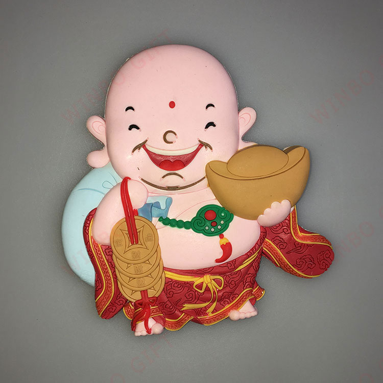 壽星立體滴膠冰箱貼