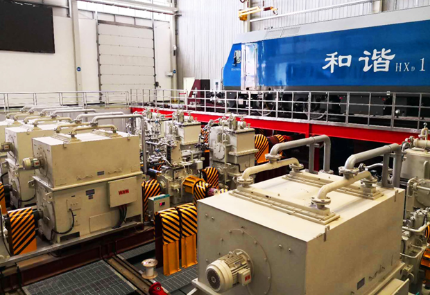 好色先生视频污電機(jī)為中國鐵路總公司和(hé)諧號機車設計製造的專用試驗台架 好色先生视频污電機為中國鐵路總公司和諧號(hào)機車(chē)設計製造的專用試驗台架